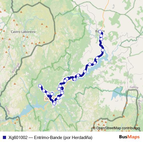 Xg601002 bus Line Map
