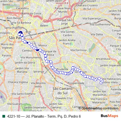 4221-10 bus Line Map