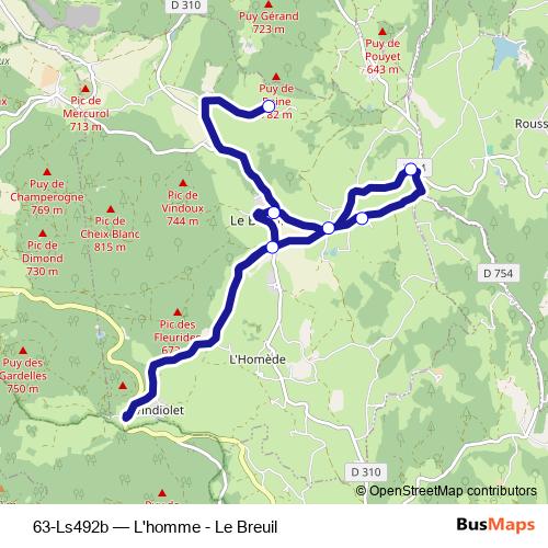 63-Ls492b bus Line Map