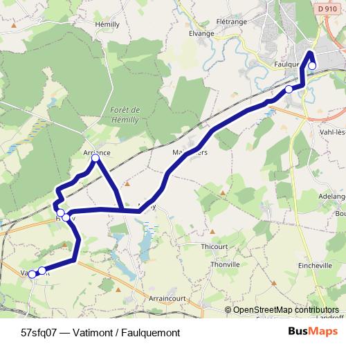 57sfq07 bus Line Map