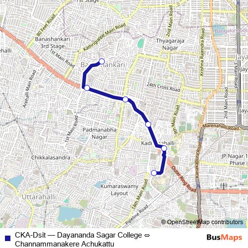 CKA-Dsit bus Line Map