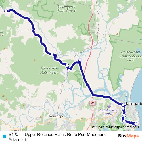 S420 bus Line Map