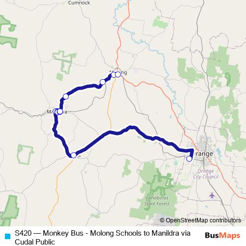 S420 bus Line Map