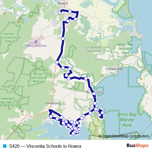 S420 bus Line Map