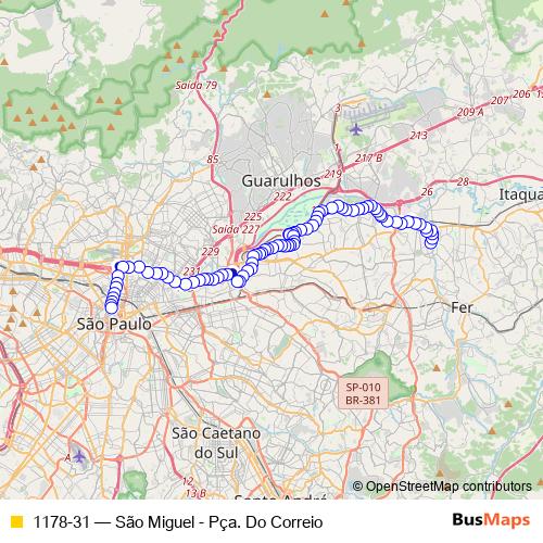 1178-31 bus Line Map