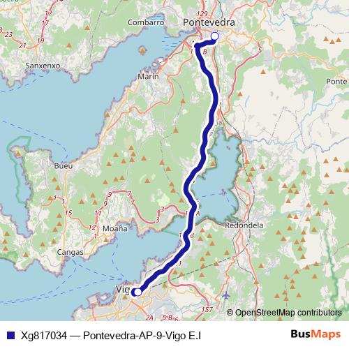 Xg817034 bus Line Map
