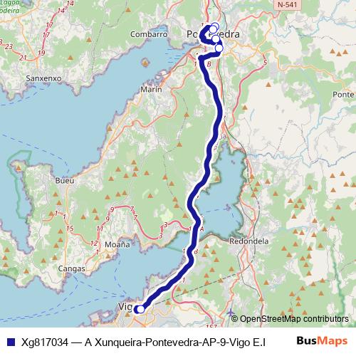 Xg817034 bus Line Map