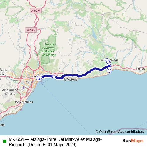 M-365d bus Line Map