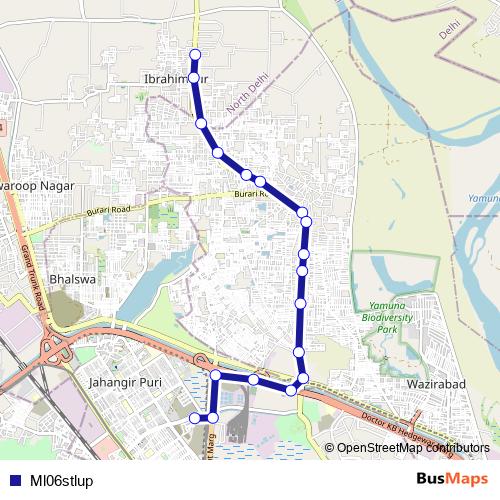 Ml06stlup bus Line Map