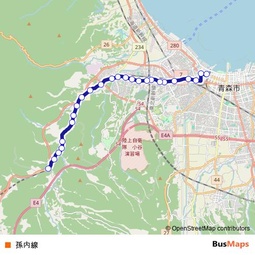 孫内線 bus Line Map