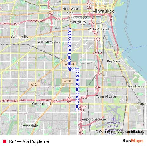 Rr2 bus Line Map