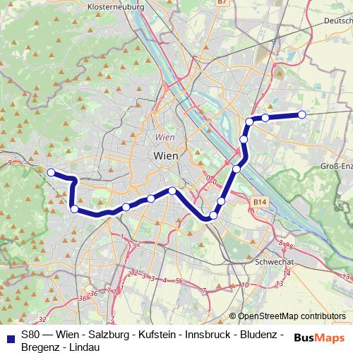 S80 rail Line Map
