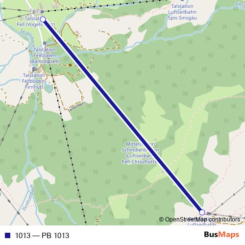 1013 cable-car Line Map
