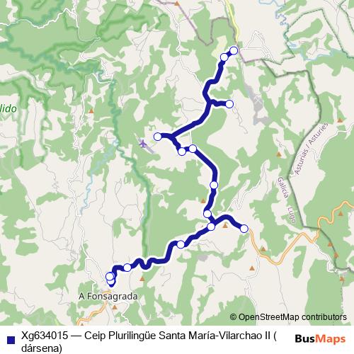Xg634015 bus Line Map