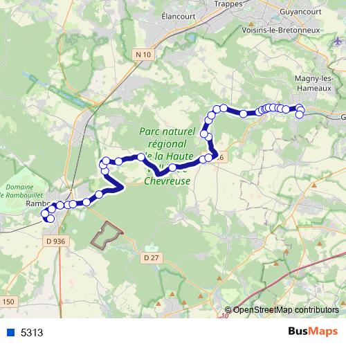 5313 bus Line Map