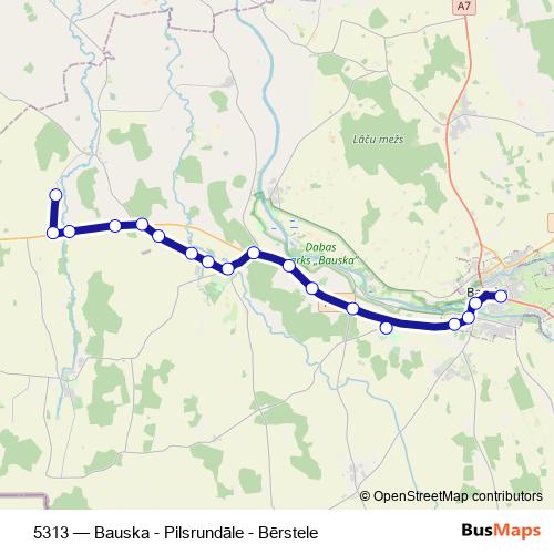 5313 bus Line Map