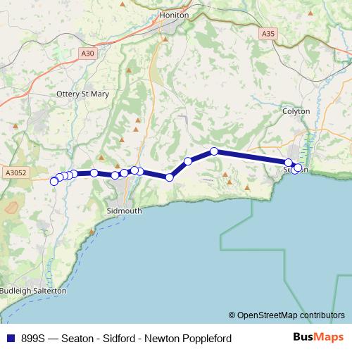 899S bus Line Map