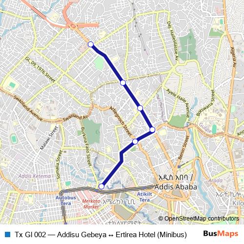 Tx Gl 002 bus Line Map