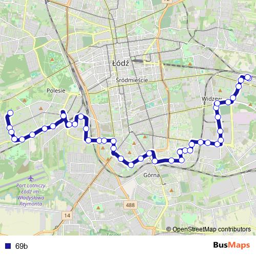 69b bus Line Map