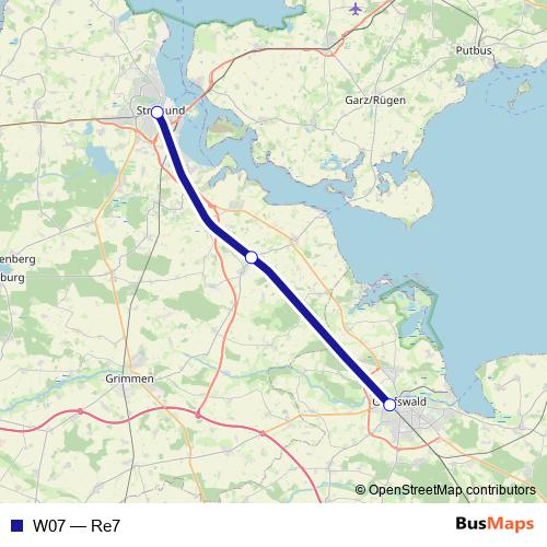 W07 rail Line Map