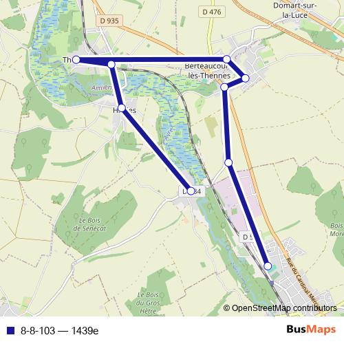 8-8-103 bus Line Map
