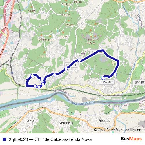 Xg859020 bus Line Map