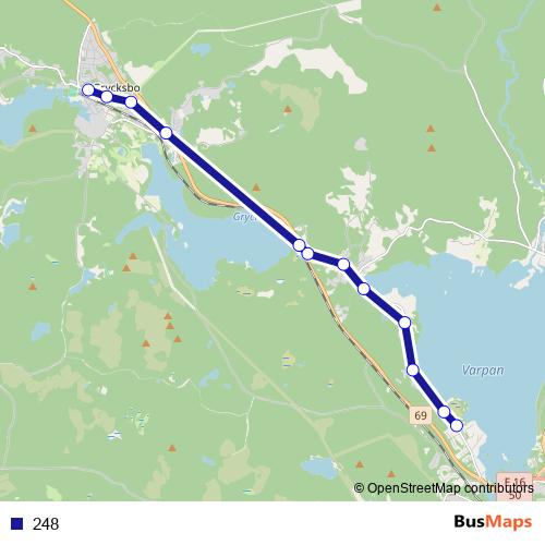248 bus Line Map