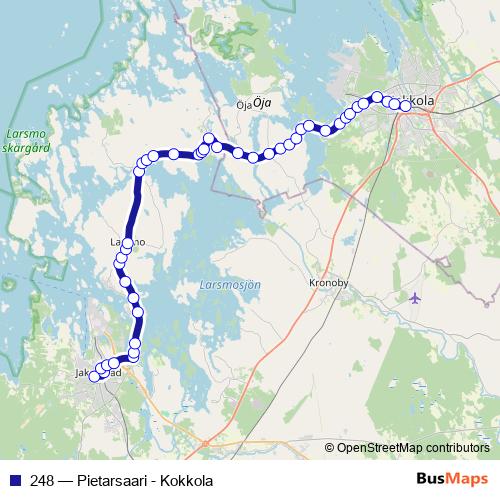 248 bus Line Map