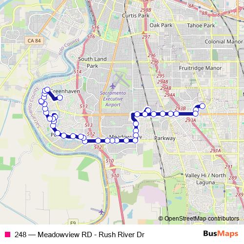 248 bus Line Map