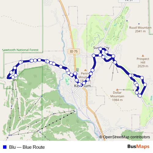 Blu bus Line Map