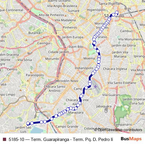 5185-10 bus Line Map
