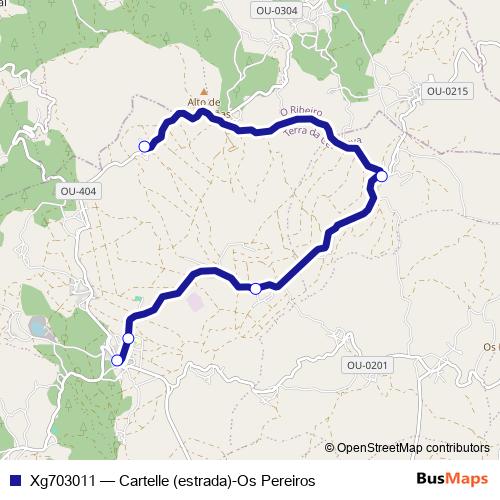 Xg703011 bus Line Map