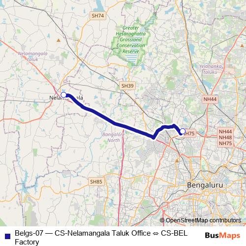 Belgs-07 bus Line Map