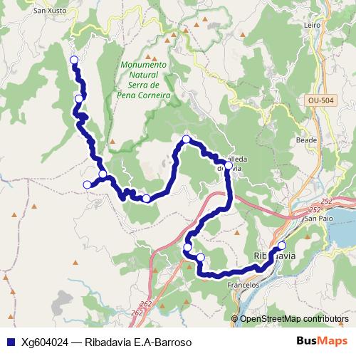 Xg604024 bus Line Map