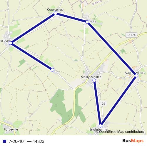 7-20-101 bus Line Map