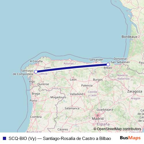 SCQ-BIO (Vy) air Line Map