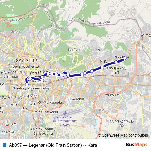 Ab057 bus Line Map