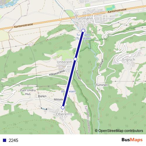 2245 cable-car Line Map