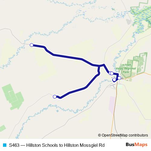 S463 bus Line Map