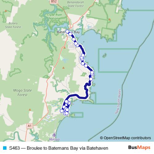 S463 bus Line Map