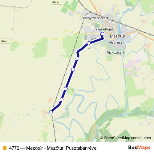 4772 bus Line Map