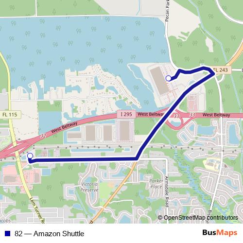 82 bus Line Map