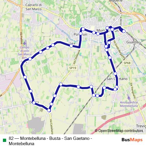 82 bus Line Map