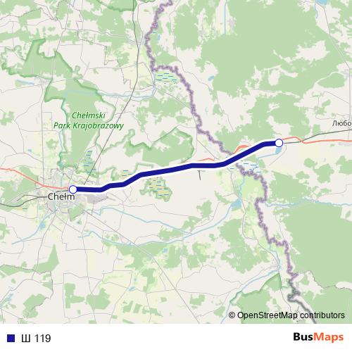 Ш 119 rail Line Map
