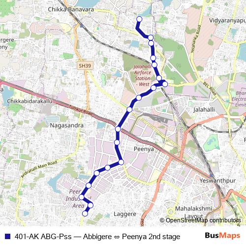 401-AK ABG-Pss bus Line Map
