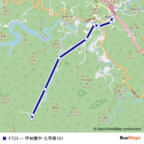 F723 bus Line Map