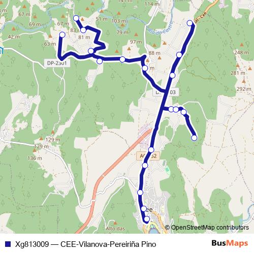Xg813009 bus Line Map