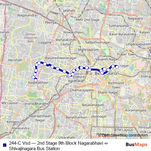 244-C Vsd bus Line Map