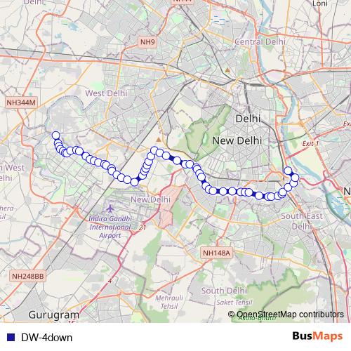 DW-4down bus Line Map