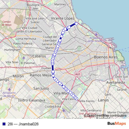 28i bus Line Map